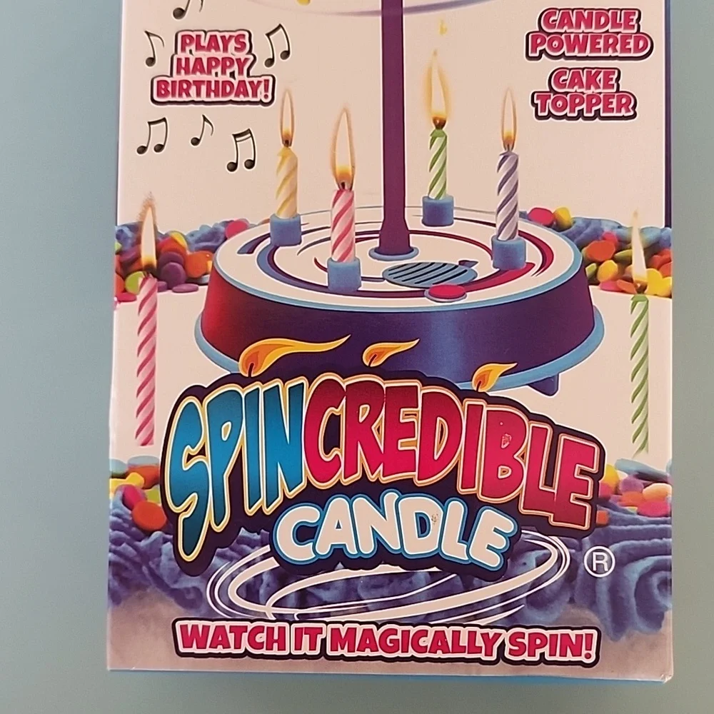 BEST PARTY EVER! Spincredible Candle Singing & Spinning Cake Topper